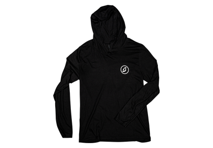 Lightweight Circle B Black Hoodie