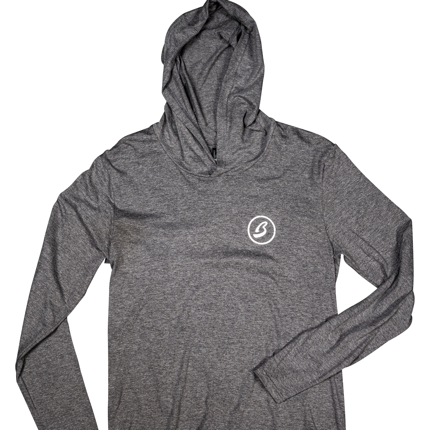 Lightweight Circle B Heather Grey Hoodie