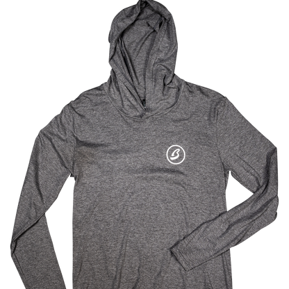 Lightweight Circle B Heather Grey Hoodie