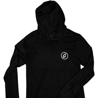 Lightweight Circle B Black Hoodie