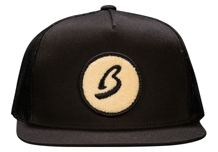 Fuzzy Circle B Trucker Hat