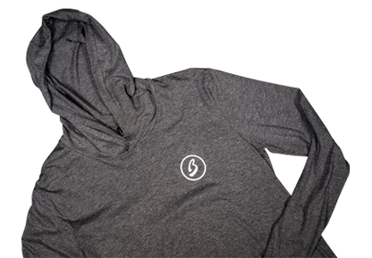 Lightweight Circle B Heather Grey Hoodie