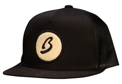 Fuzzy Circle B Trucker Hat