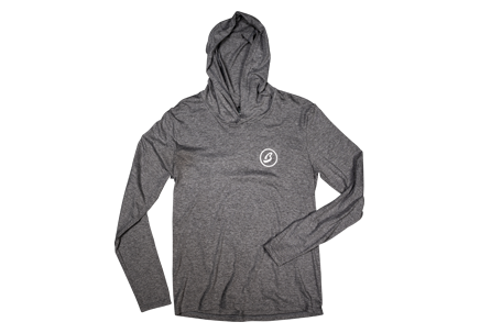 Lightweight Circle B Heather Grey Hoodie