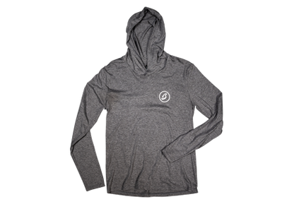 Lightweight Circle B Heather Grey Hoodie