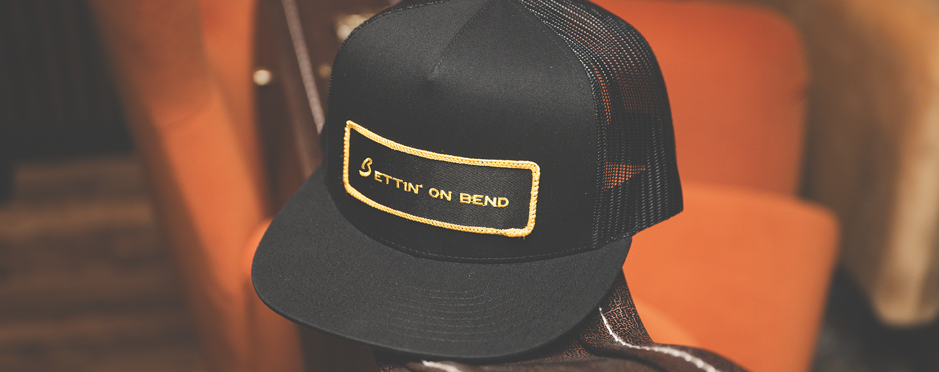 Bettin' on Bend Trucker Hat Black