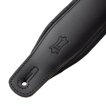 3" Wide Black Guitar Strap