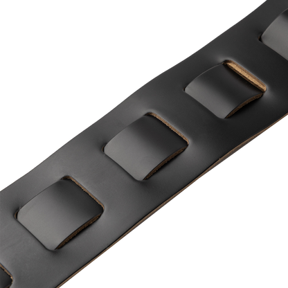 3" Wide Black Guitar Strap